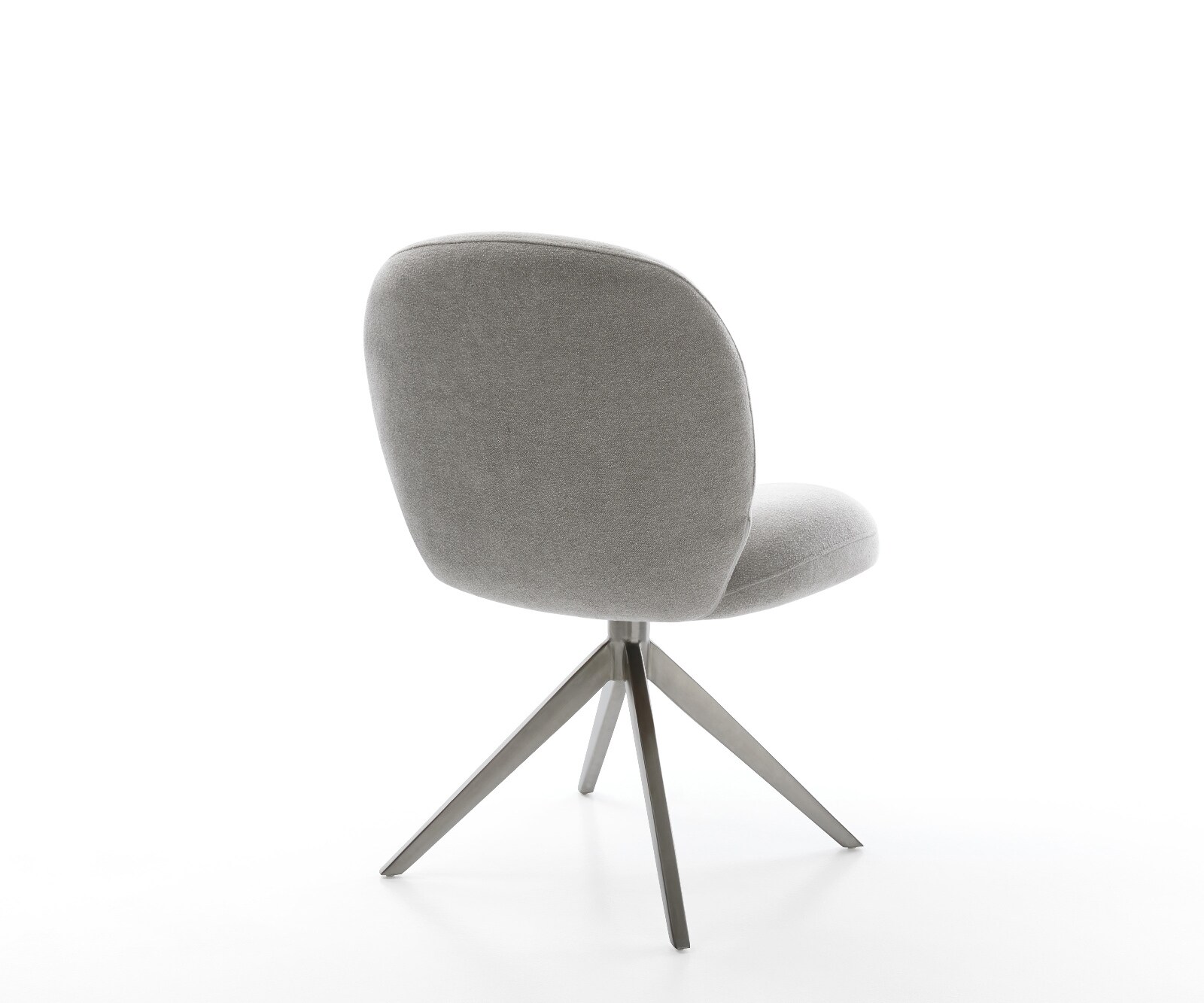 Chaise-pivotante Nube-Flex tissu structuré doux gris pied croisé large grafiete pivotement sur 360° fonction bascule resorts ensachés 5