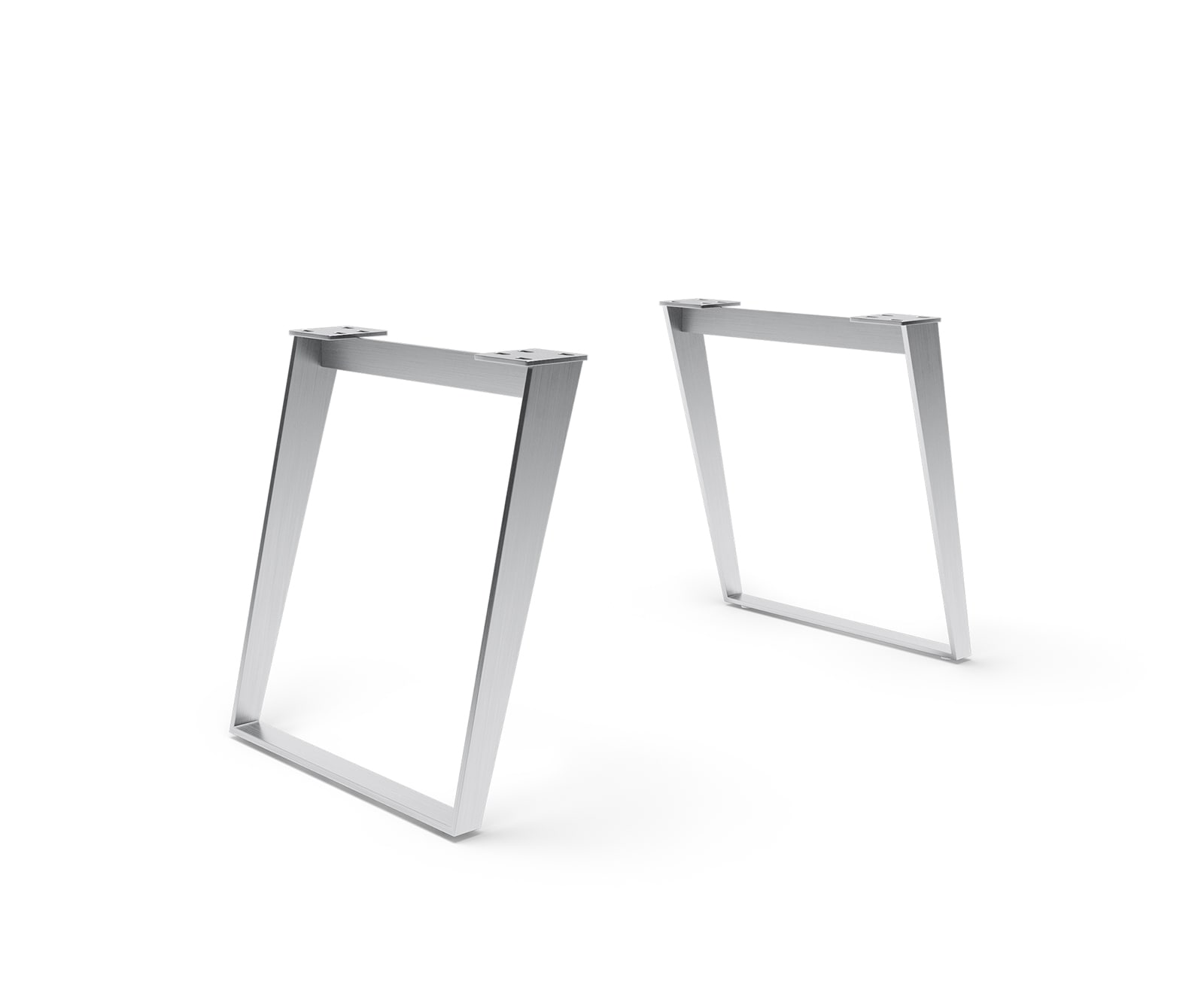 Cadre de table acier inoxydable incliné (set de 2) Cadre de table acier inoxydable incliné (set de 2)