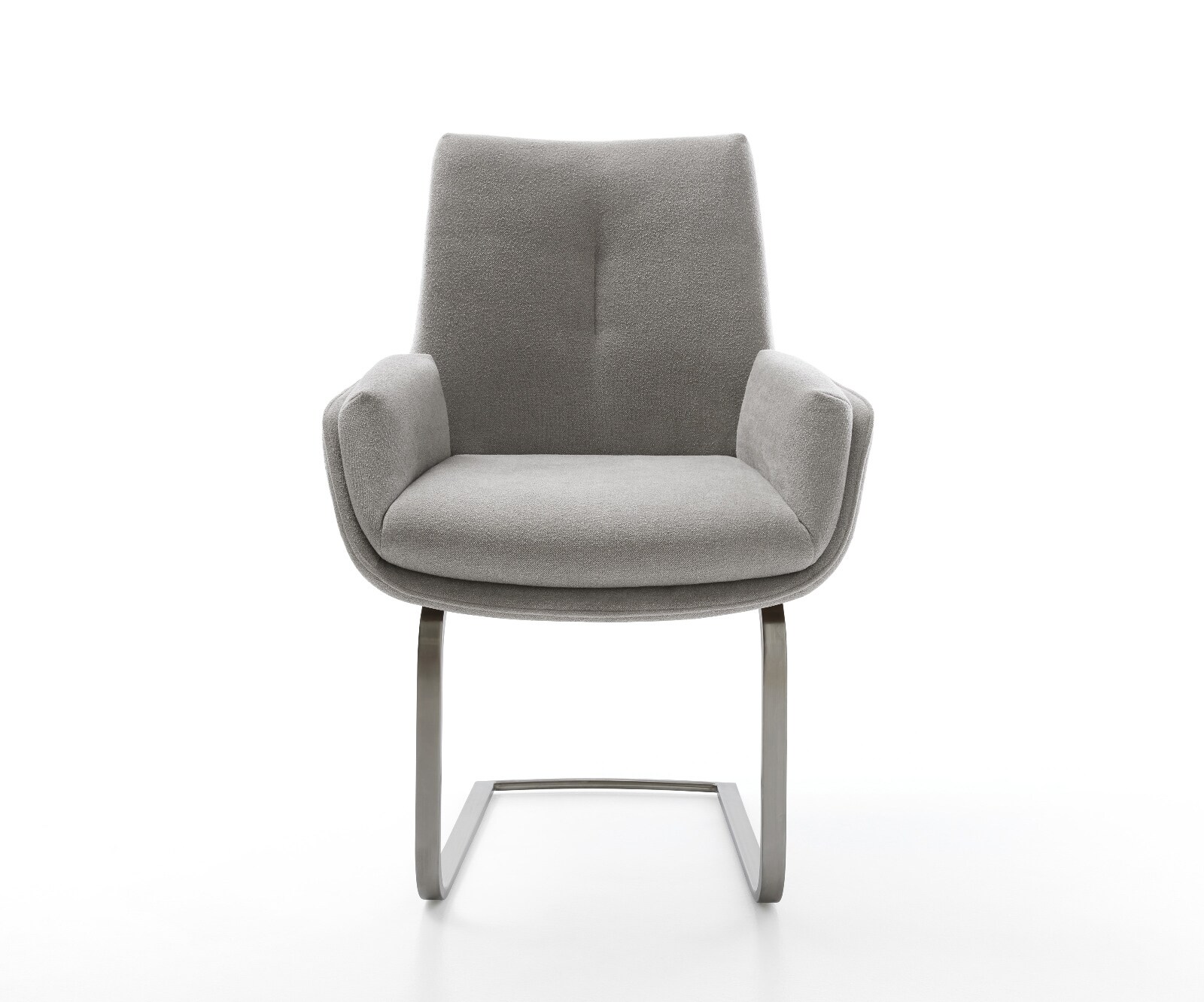 Cantilever Clea-Flex tissu structuré doux gris pied cantilever plat grafiete 2