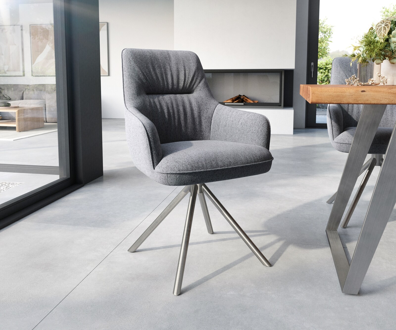 Chaise-de-salle-à-manger Zelia-Flex Chaise rembourrée 4