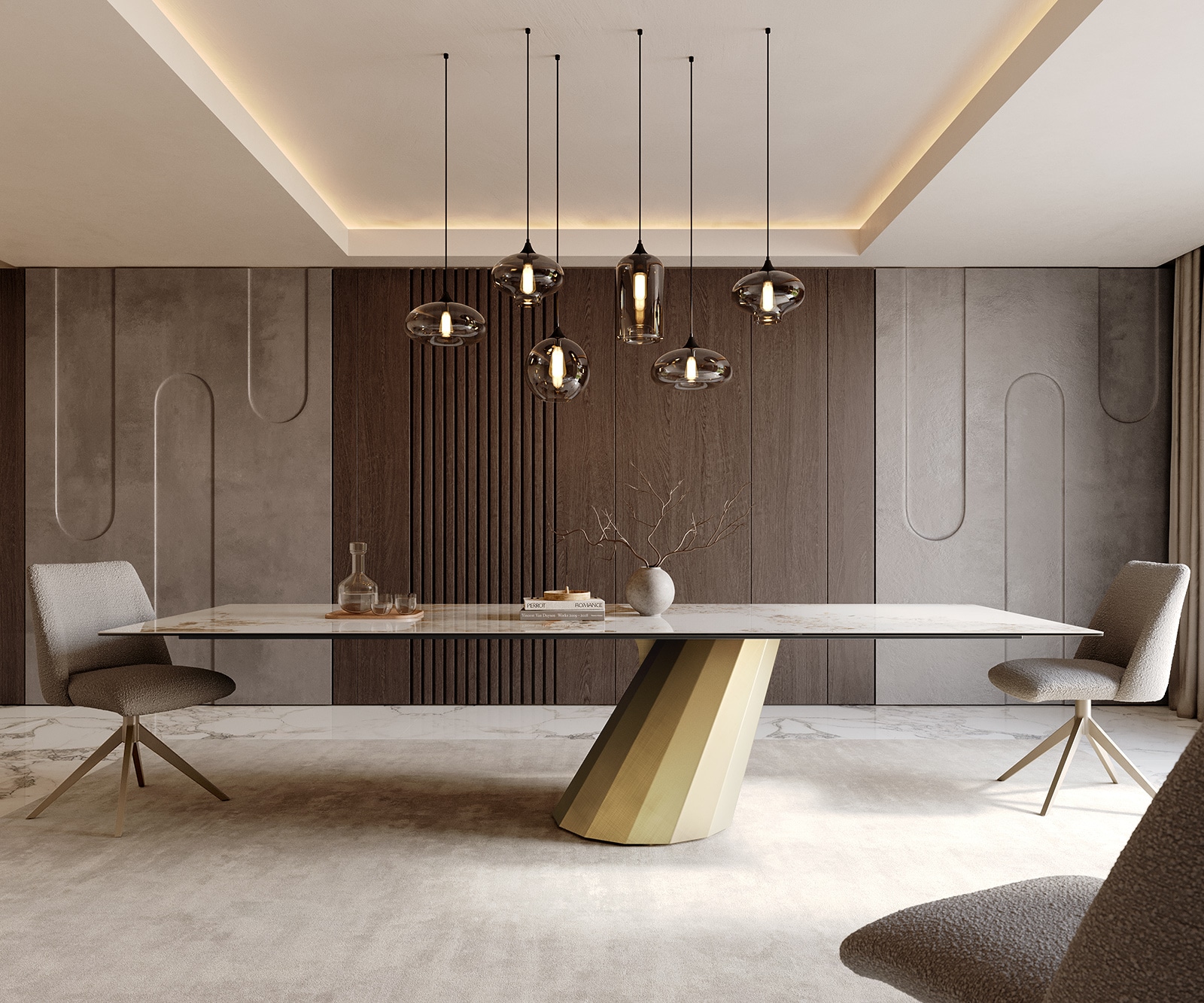 Piètement de table Parabel Metallic Doré 3