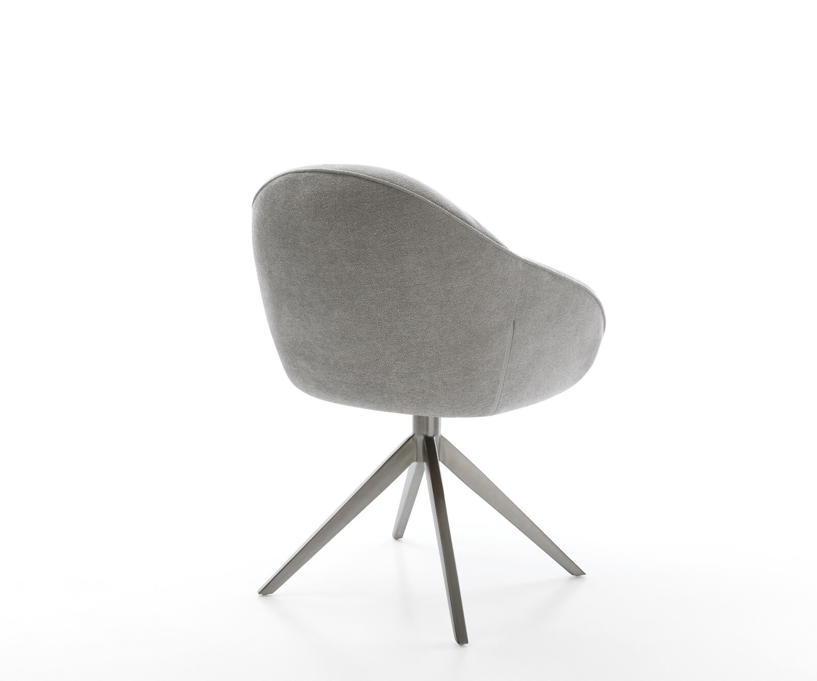 Chaise-pivotante Gaio-Flex tissu structuré doux gris pied croisé large grafiete pivotement sur 360° fonction bascule 5