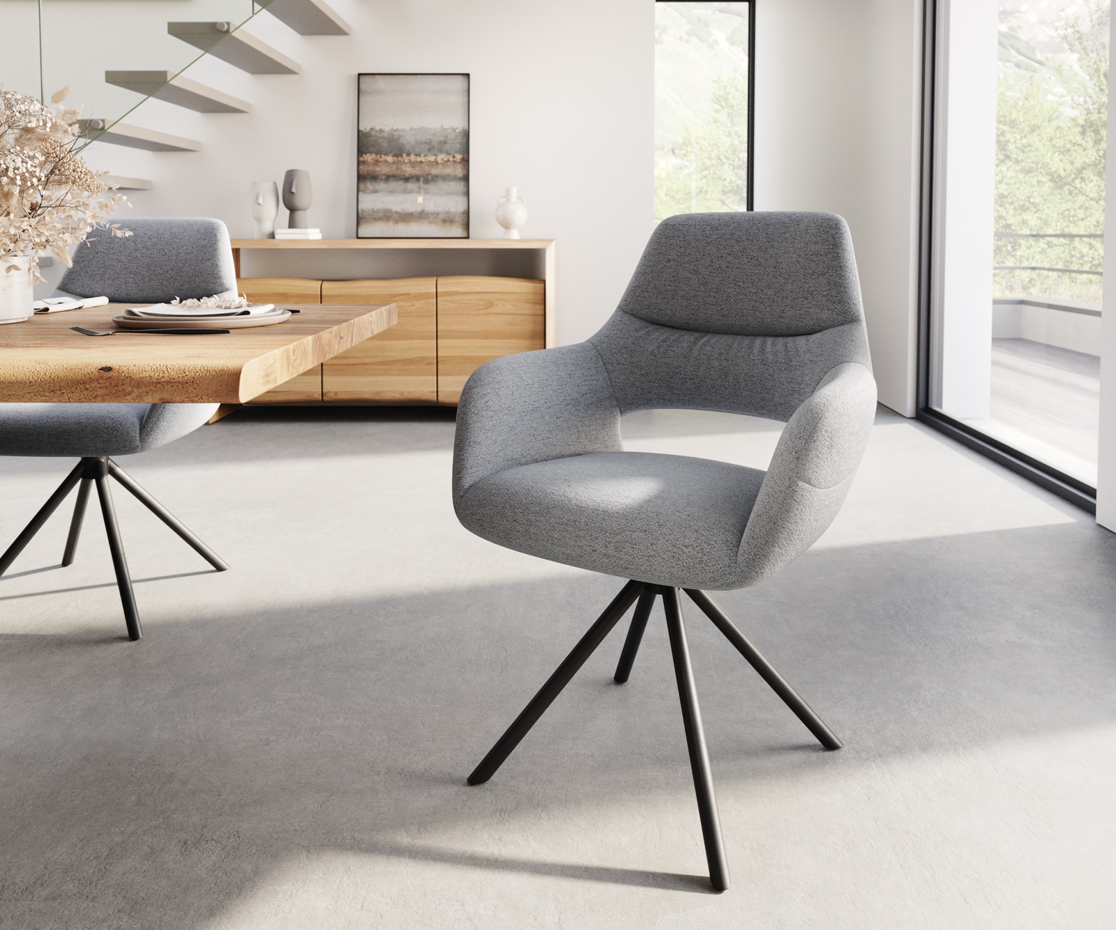 Chaise-de-salle-à-manger Yago-Flex Chaise rembourrée 1 Chaise-de-salle-à-manger Yago-Flex Chaise rembourrée 1