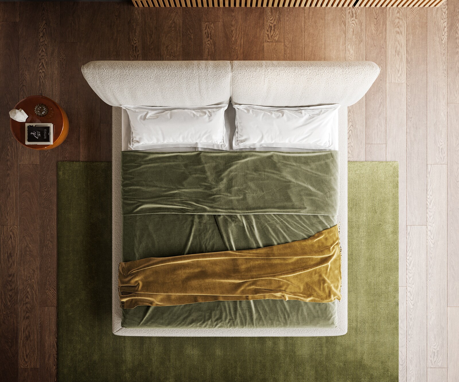 Sommier rembourré Cusino 180x200 cm Bouclé Crème-Blanc 5