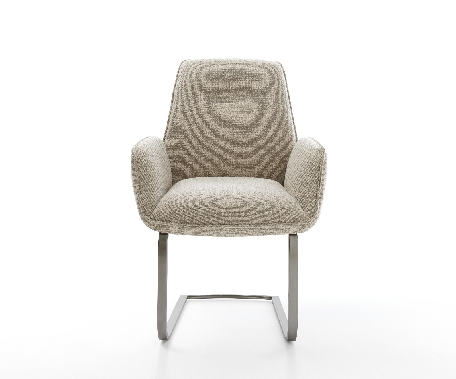 Cantilever Zoa-Flex tissu tissé doux beige pied cantilever plat grafiete resorts ensachés 1