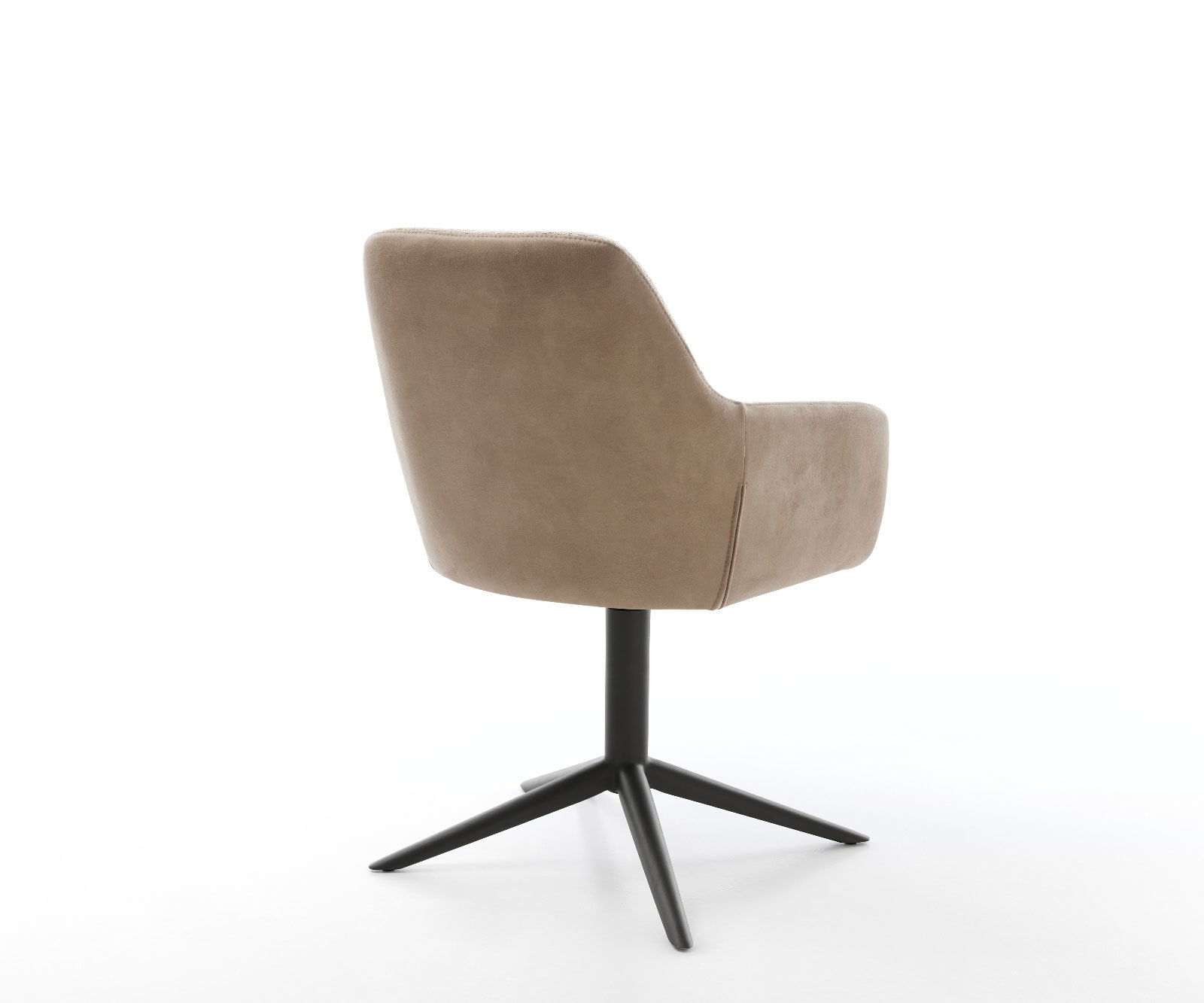 Chaise-pivotante Pejo-Flex tissu mixte couleur boue pied de chaise 4 branches noir pivotement sur 360° fonction bascule ressorts ensachés 4 Chaise-pivotante Pejo-Flex tissu mixte couleur boue pied de chaise 4 branches noir pivotement sur 360° fonction bascule ressorts ensachés 4