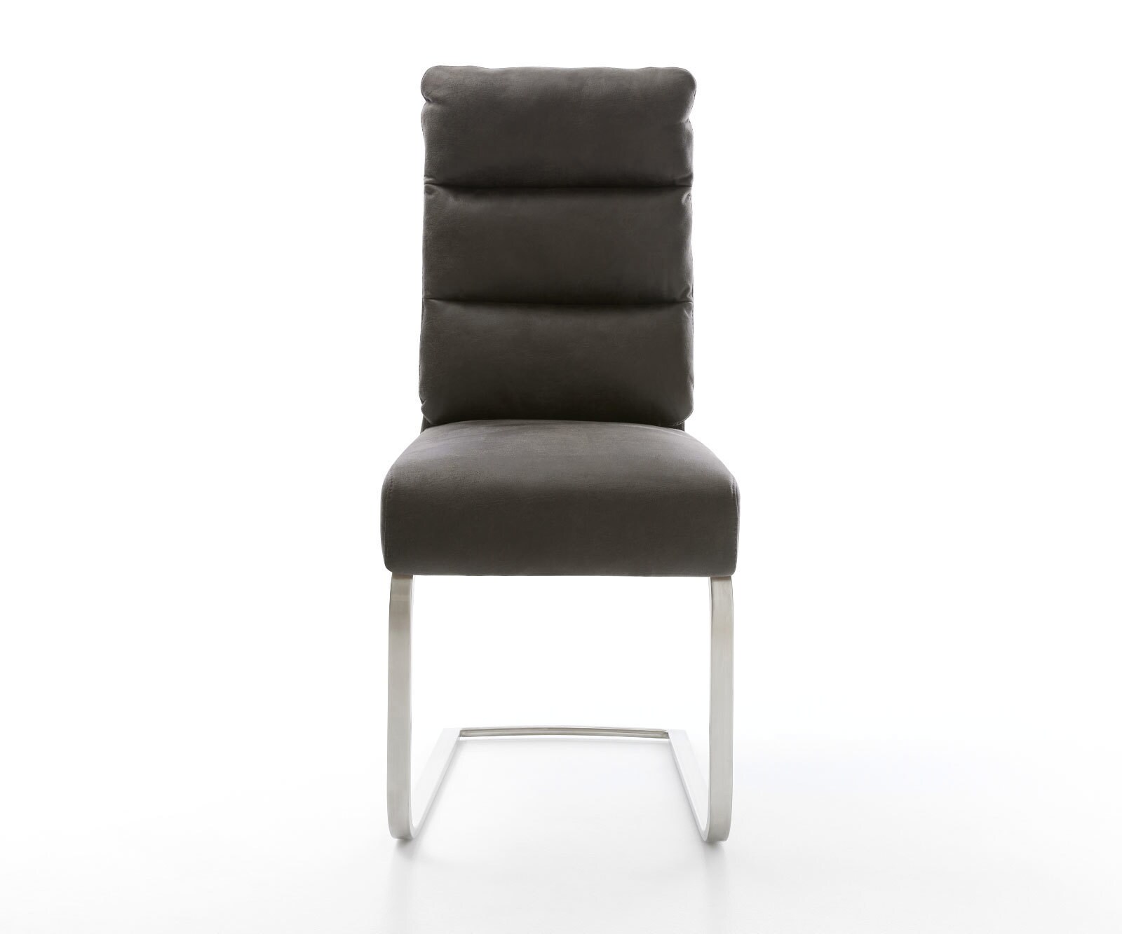 Cantilever Pela-Flex microvelours anthracite vintage pied cantilever plat acier inoxydable brossé ressorts ensachés 1 Cantilever Pela-Flex microvelours anthracite vintage pied cantilever plat acier inoxydable brossé ressorts ensachés 1