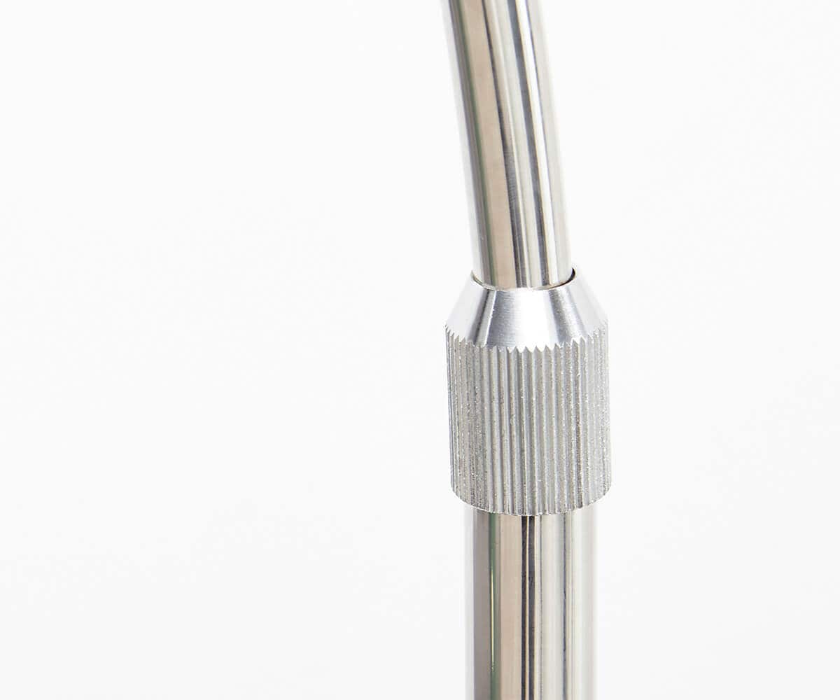 Lampadaire Big-Deal eco argent blanc pied en béton réglable en hauteur 4 Lampadaire Big-Deal eco argent blanc pied en béton réglable en hauteur 4