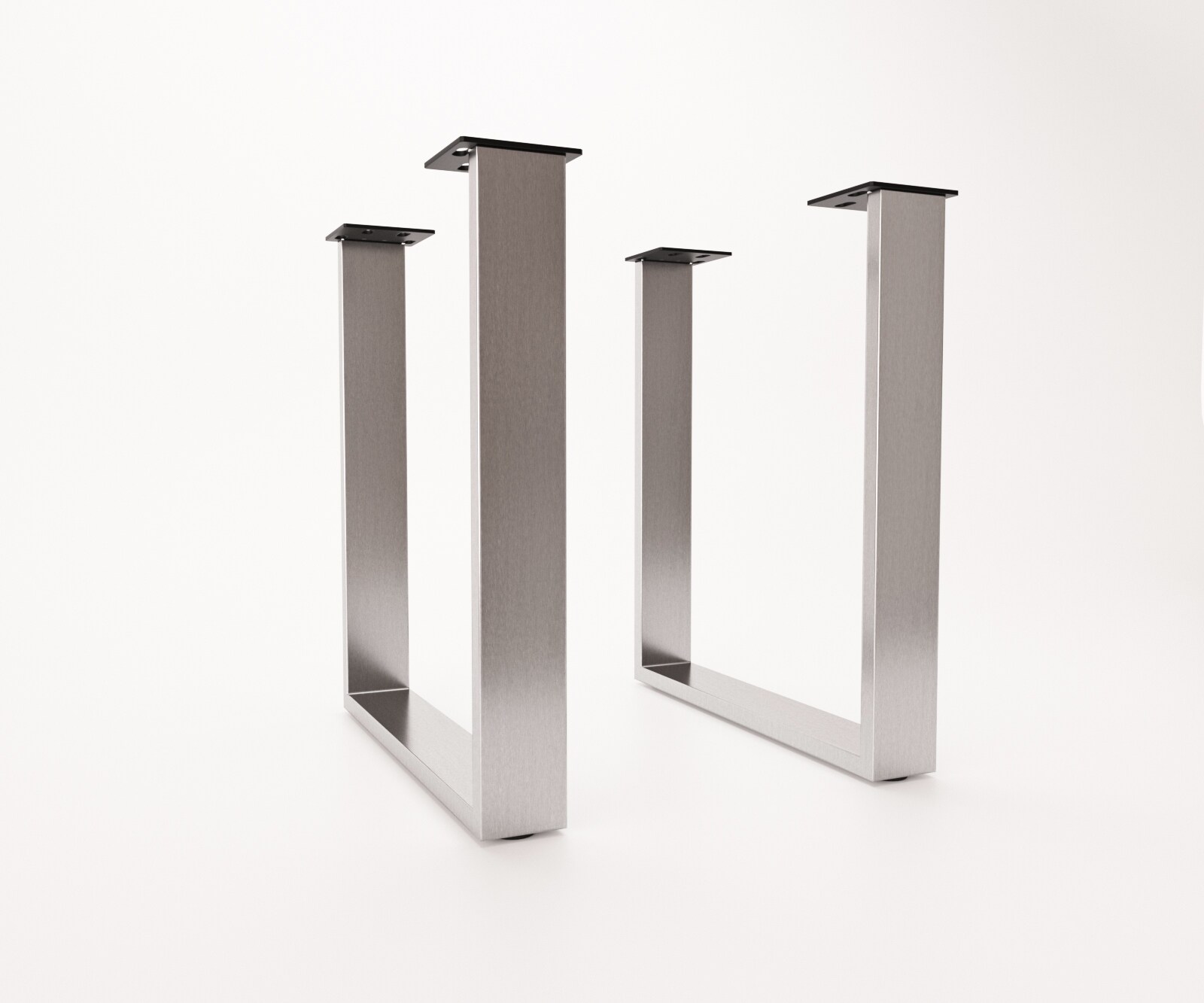 Cadre de table acier inoxydable large (set de 2)