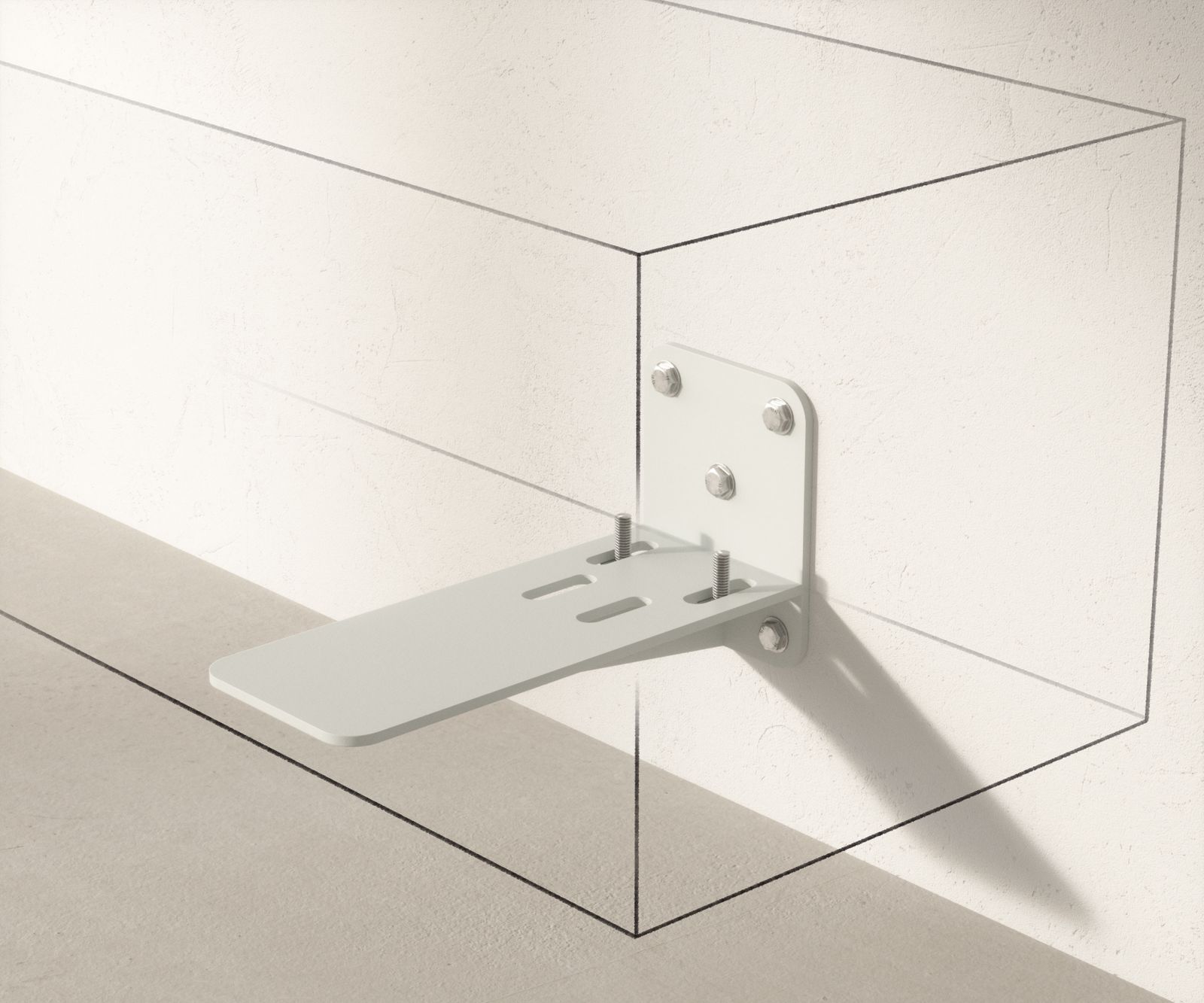 Meuble-TV Secara 200 cm acacia naturel 4 portes marbre flottant 7