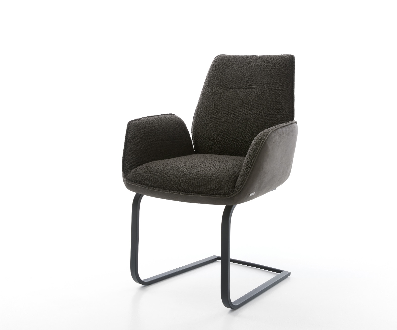 Cantilever Zoa-Flex tissu mixte noir pied cantilever plat noir ressorts ensachés 1