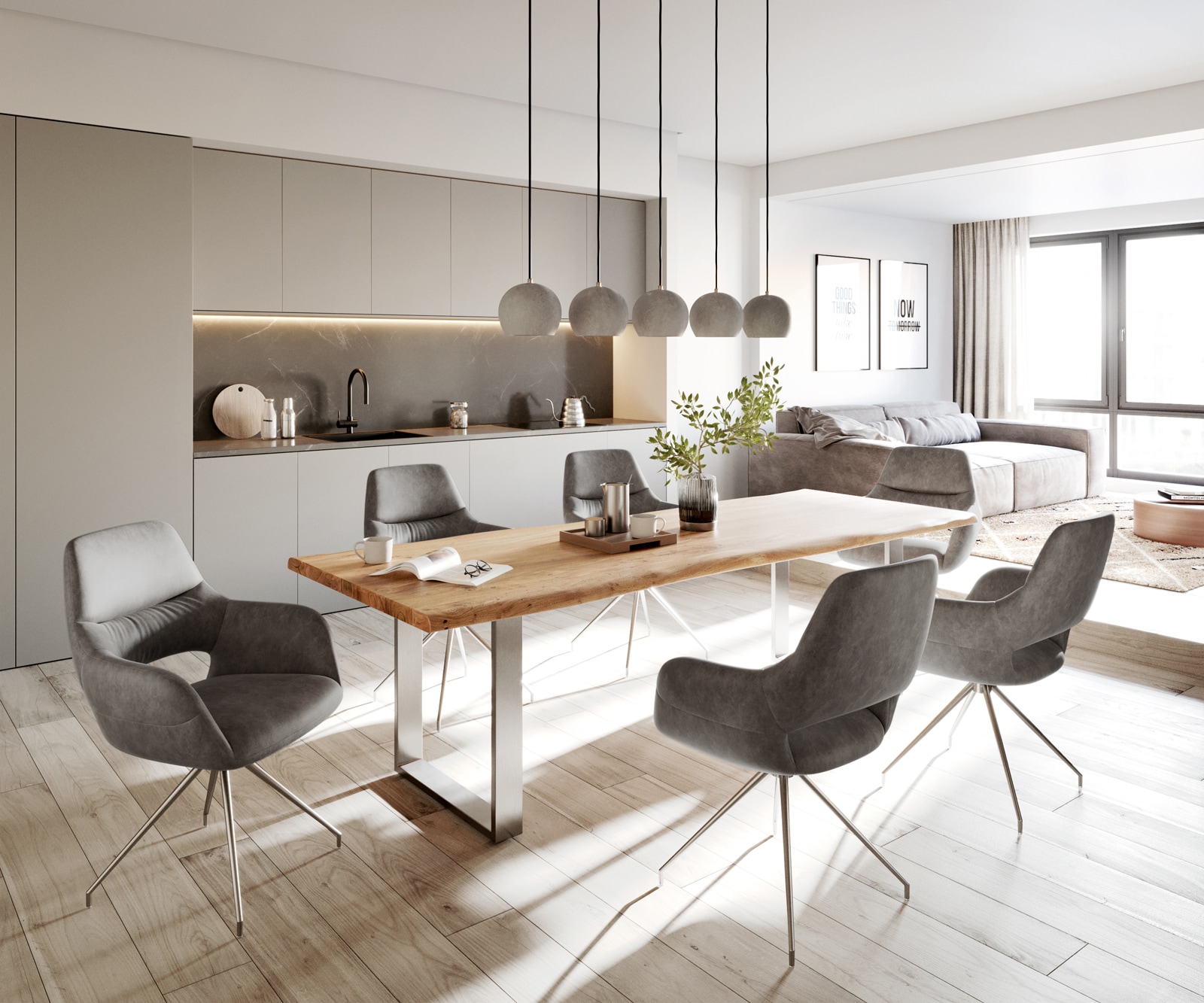 Chaise-de-salle-à-manger Yago-Flex avec accoudoirs microvelours anthracite vintage pied croisé conique acier inoxydable brossé ressorts ensachés 3 Chaise-de-salle-à-manger Yago-Flex avec accoudoirs microvelours anthracite vintage pied croisé conique acier inoxydable brossé ressorts ensachés 3