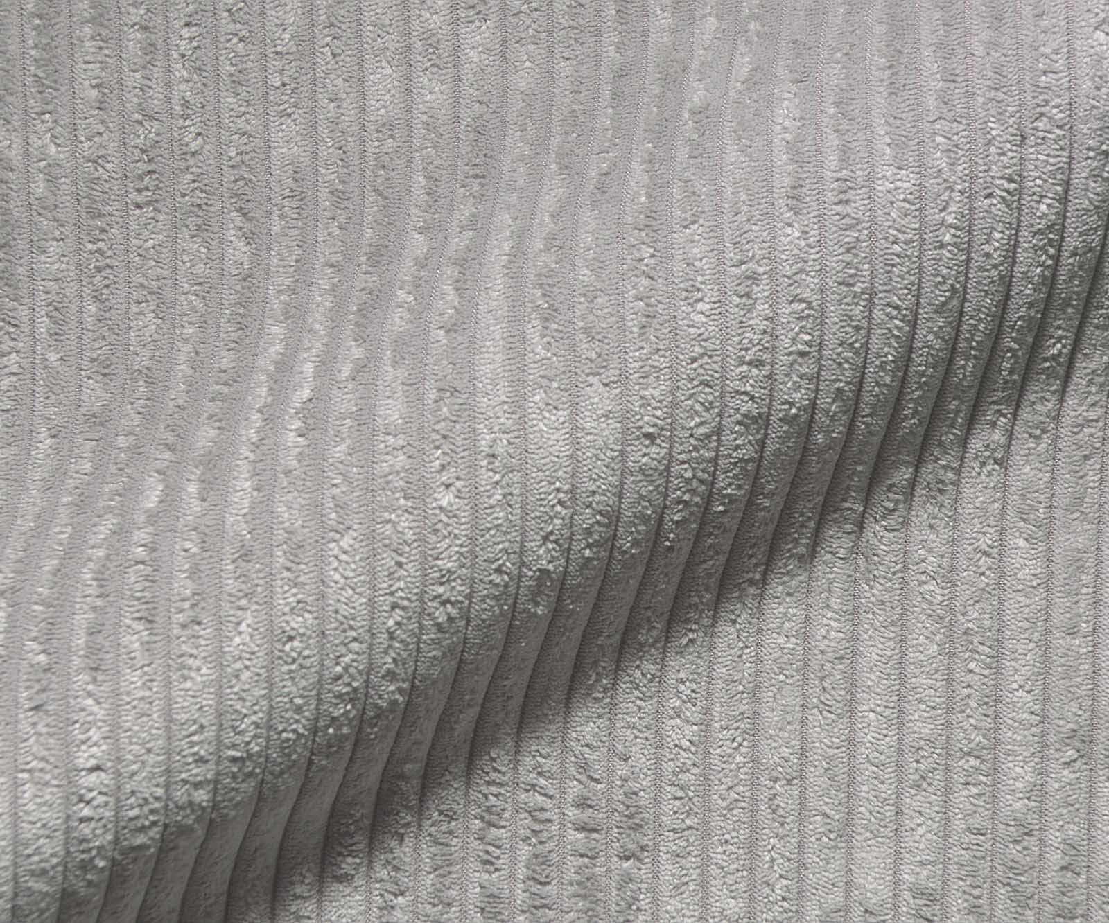 Chaise-pivotante Heira-Flex avec accoudoirs côtelé gris argenté pied croisé large aspect titane pivotement sur 360° ressorts ensachés 3