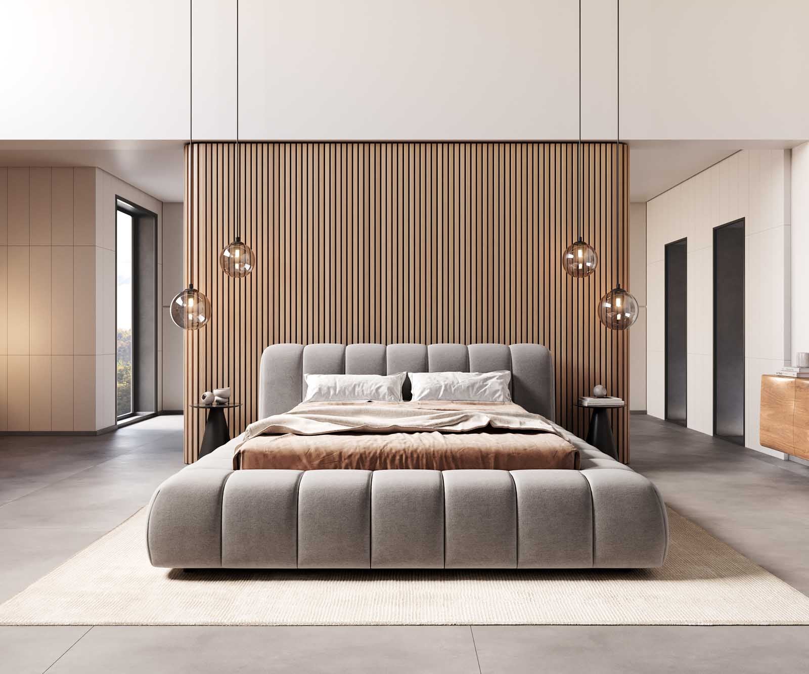 Sommier-rembourré Cutio 140x200 cm microfibre grise 2 Sommier-rembourré Cutio 140x200 cm microfibre grise 2