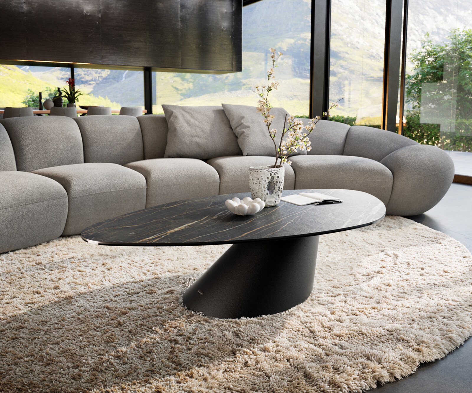 Table basse Edge Céramique Organique 2