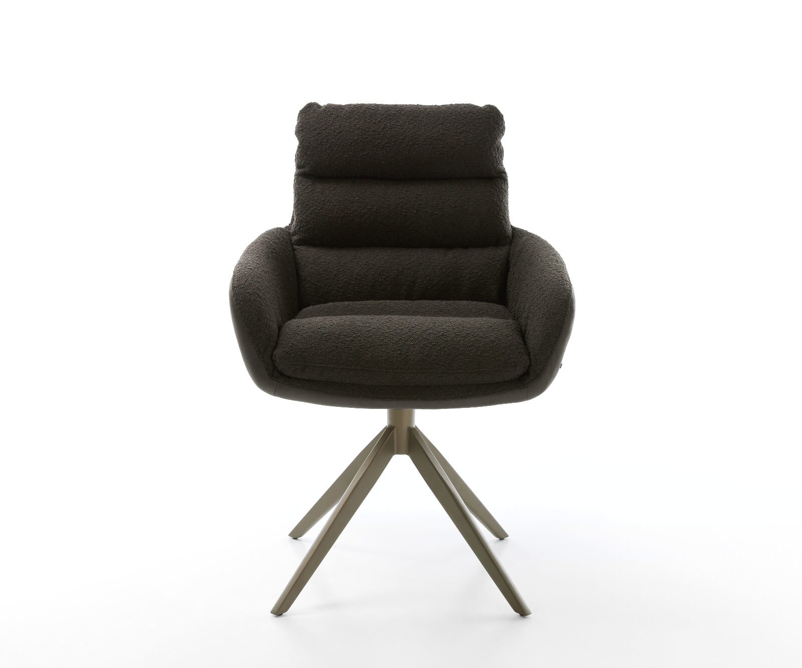 Chaise-pivotante Abelia-Flex avec accoudoirs tissu mixte noir pied croisé large aspect titane pivotement sur 360° fonction bascule 1 Chaise-pivotante Abelia-Flex avec accoudoirs tissu mixte noir pied croisé large aspect titane pivotement sur 360° fonction bascule 1