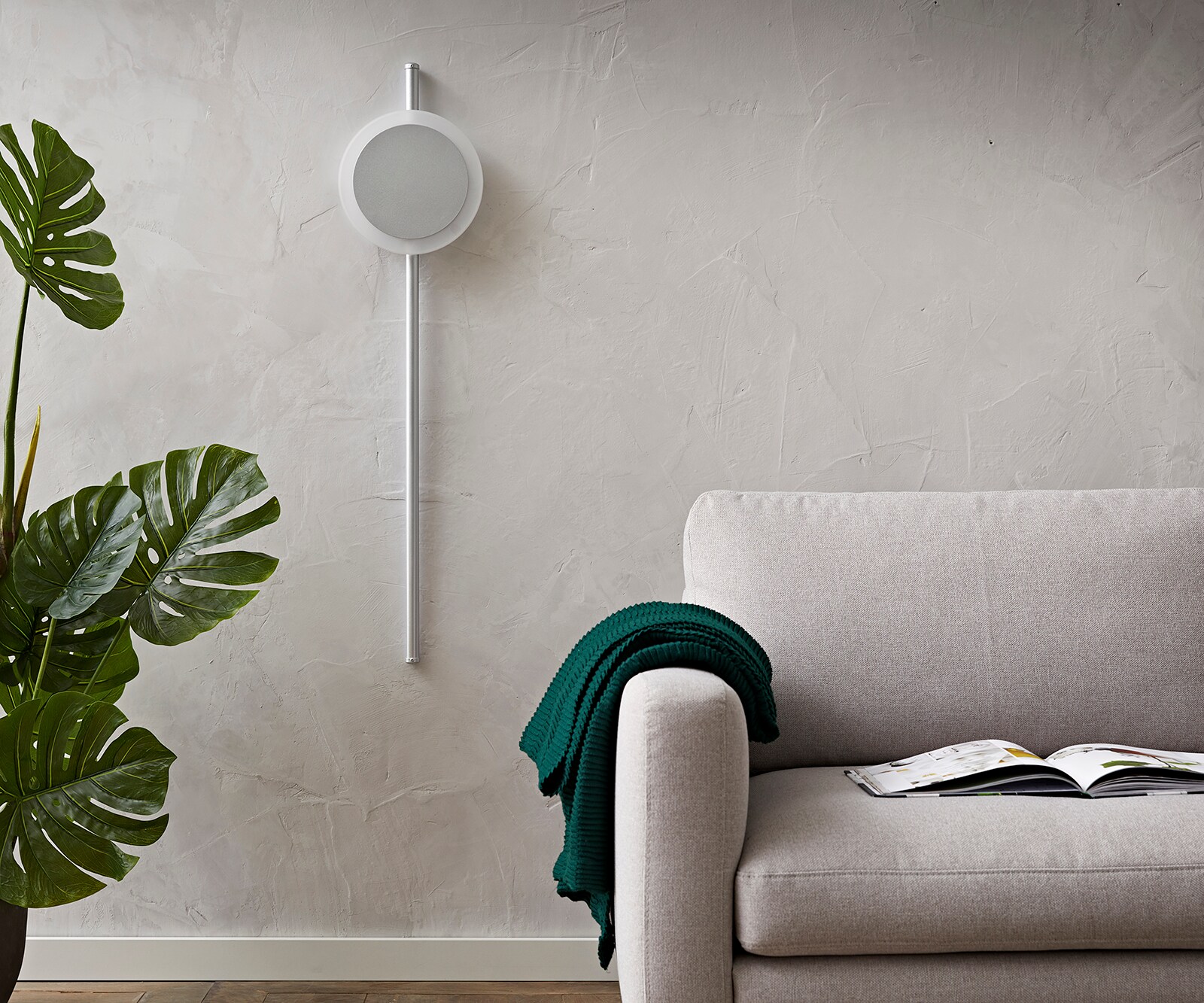 Applique Indici 28W 108x30 cm argent LED 28W 1