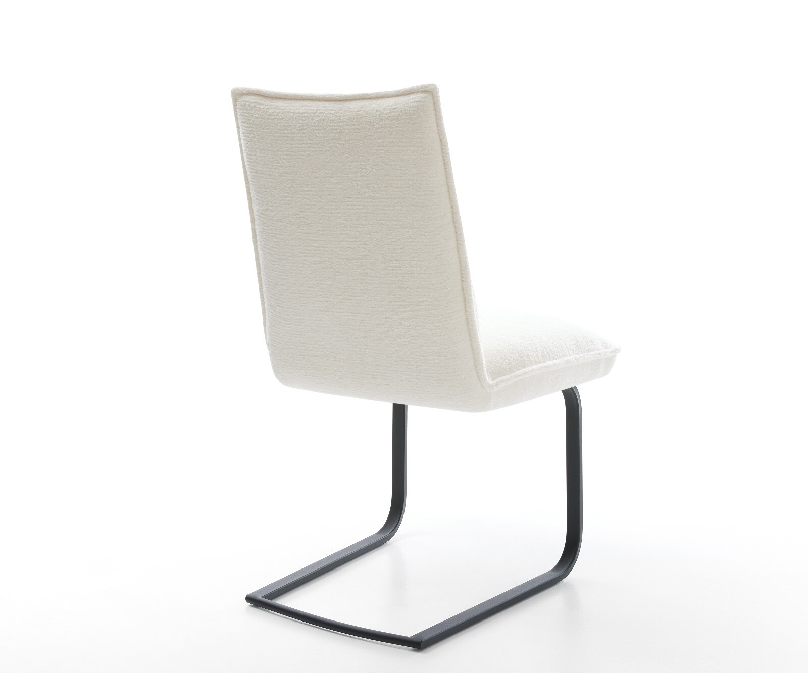 Cantilever Lelio-Flex bouclé doux beige pied cantilever plat noir resorts ensachés 4