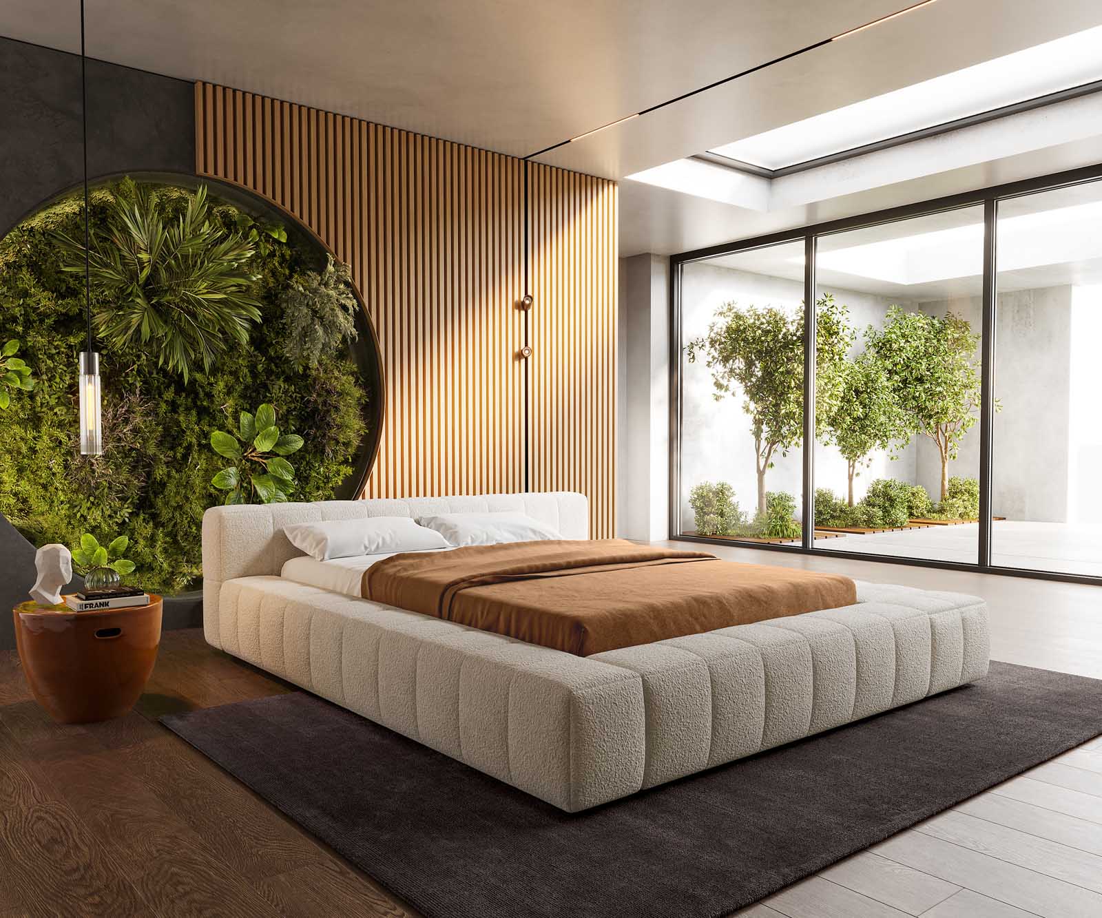 Sommier-Espazio 140x200 cm Bouclé Crème-Blanc avec espace de rangement Sommier-Espazio 140x200 cm Bouclé Crème-Blanc avec espace de rangement