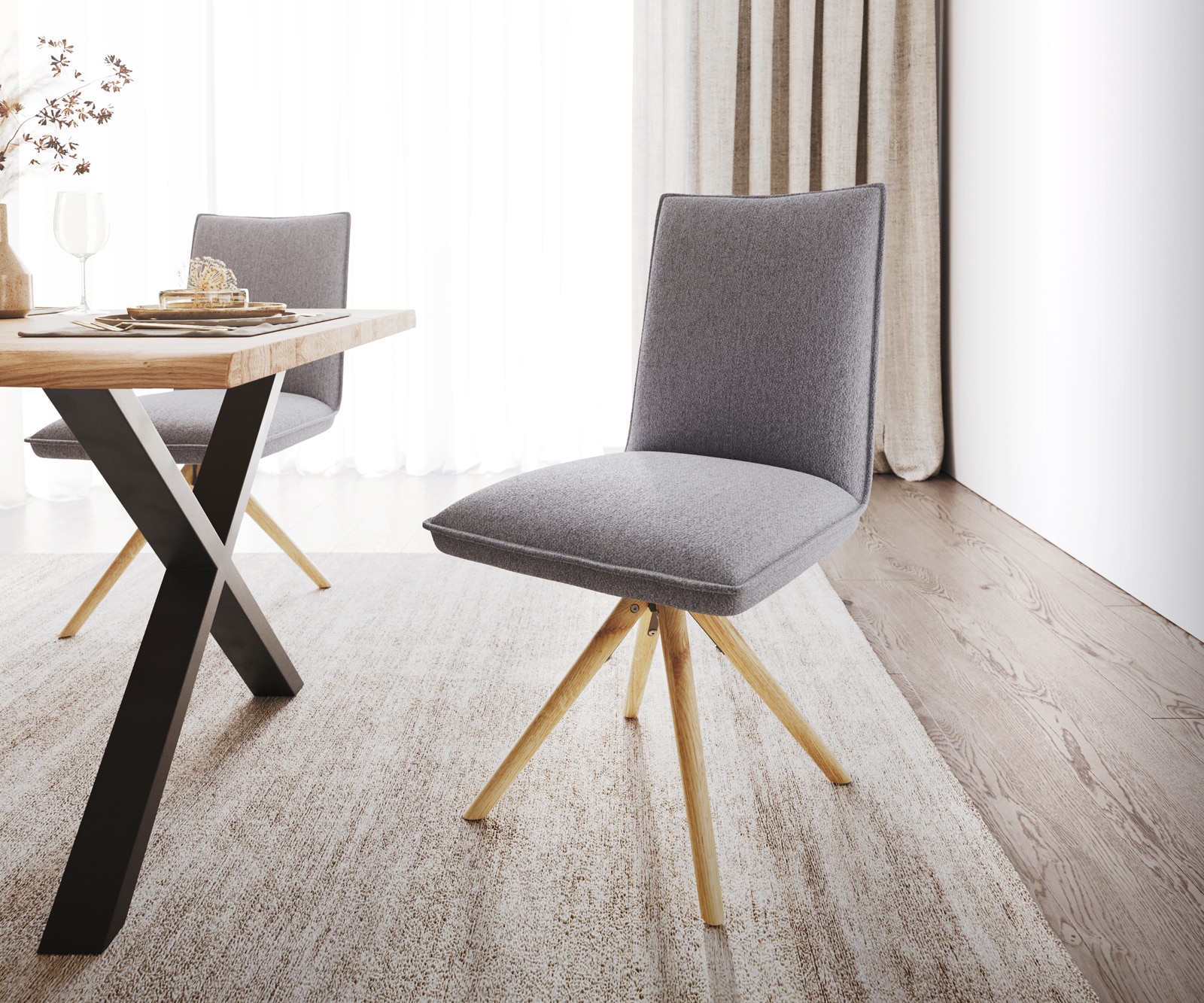 Chaise-de-salle-à-manger Lelio-Flex Chaise rembourrée 1 Chaise-de-salle-à-manger Lelio-Flex Chaise rembourrée 1