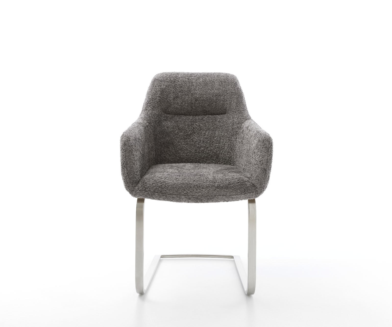 Cantilever Pejo-Flex bouclé gris pied cantilever plat acier inoxydable brossé ressorts ensachés 1 Cantilever Pejo-Flex bouclé gris pied cantilever plat acier inoxydable brossé ressorts ensachés 1