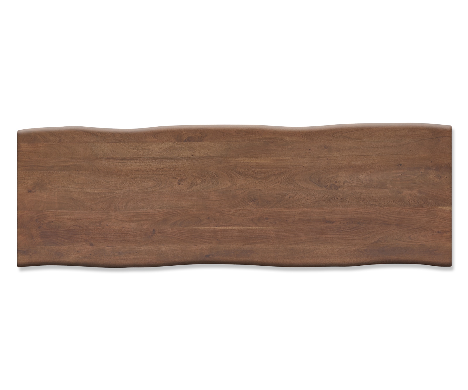 Table-à-manger Edge 300x100 XL acacia marron acier inoxydable mince Live-Edge 3 Table-à-manger Edge 300x100 XL acacia marron acier inoxydable mince Live-Edge 3