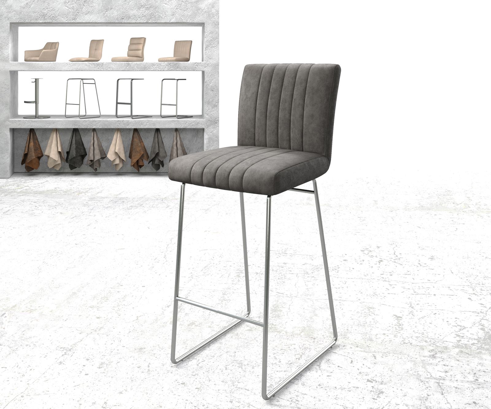 Chaise-de-bar Luiga-Flex chaise rembourrée 2