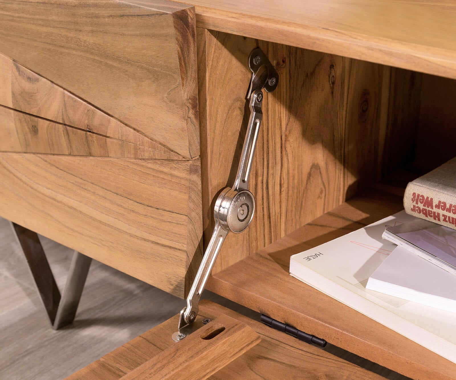 Buffet-bas-design Wyatt 175 cm Acacia Nature 1 abattant 1 Buffet-bas-design Wyatt 175 cm Acacia Nature 1 abattant 1