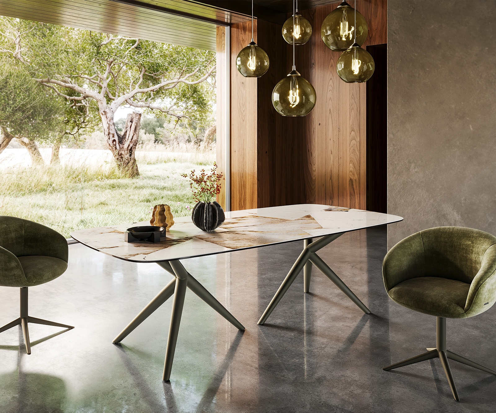 Table à manger Edge Boot 240x120 Céramique Iris FMG Patagonia Lappato Estelar rond Métal Effet Finition Titane Table à manger Edge Boot 240x120 Céramique Iris FMG Patagonia Lappato Estelar rond Métal Effet Finition Titane