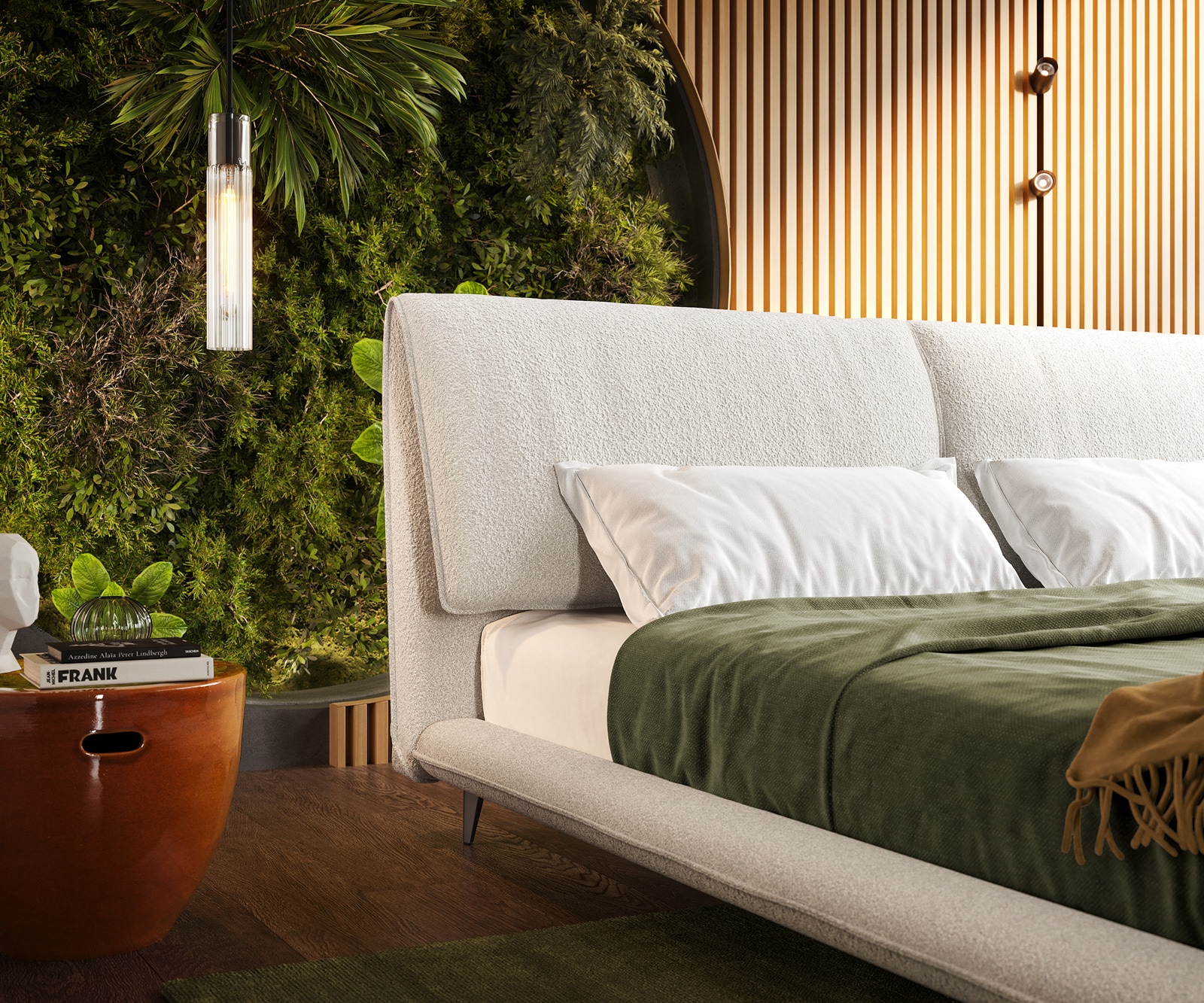 Sommier rembourré Cusino 180x200 cm Bouclé Crème-Blanc 4 Sommier rembourré Cusino 180x200 cm Bouclé Crème-Blanc 4