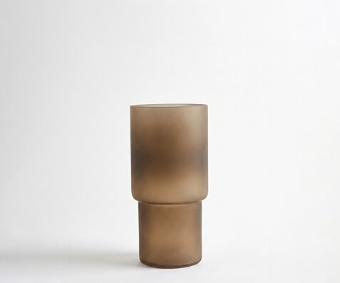 Vase Columna l15 x P15 x H30 cm Verre Aurum Soufflé à la bouche