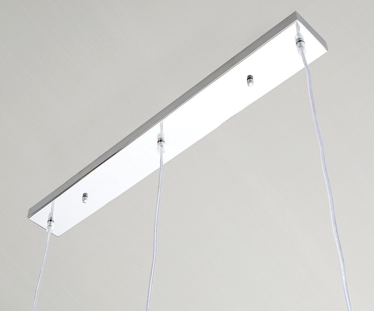 Plafonnier Pentola 75 cm chromé argent métal 1 Plafonnier Pentola 75 cm chromé argent métal 1