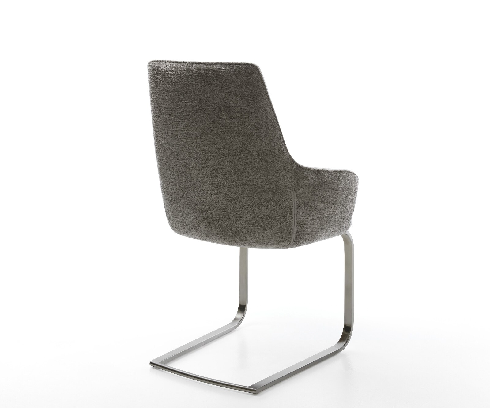 Cantilever Zelia-Flex avec accoudoirs bouclé doux boue pied cantilever plat acier inoxydable ressorts ensachés 5