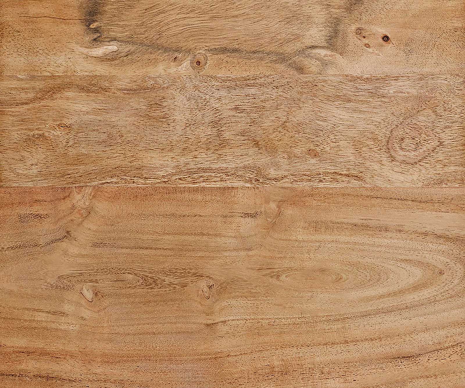 Lowboard Stonegrace 240 cm acacia naturel 4 portes pied ovale inox 2