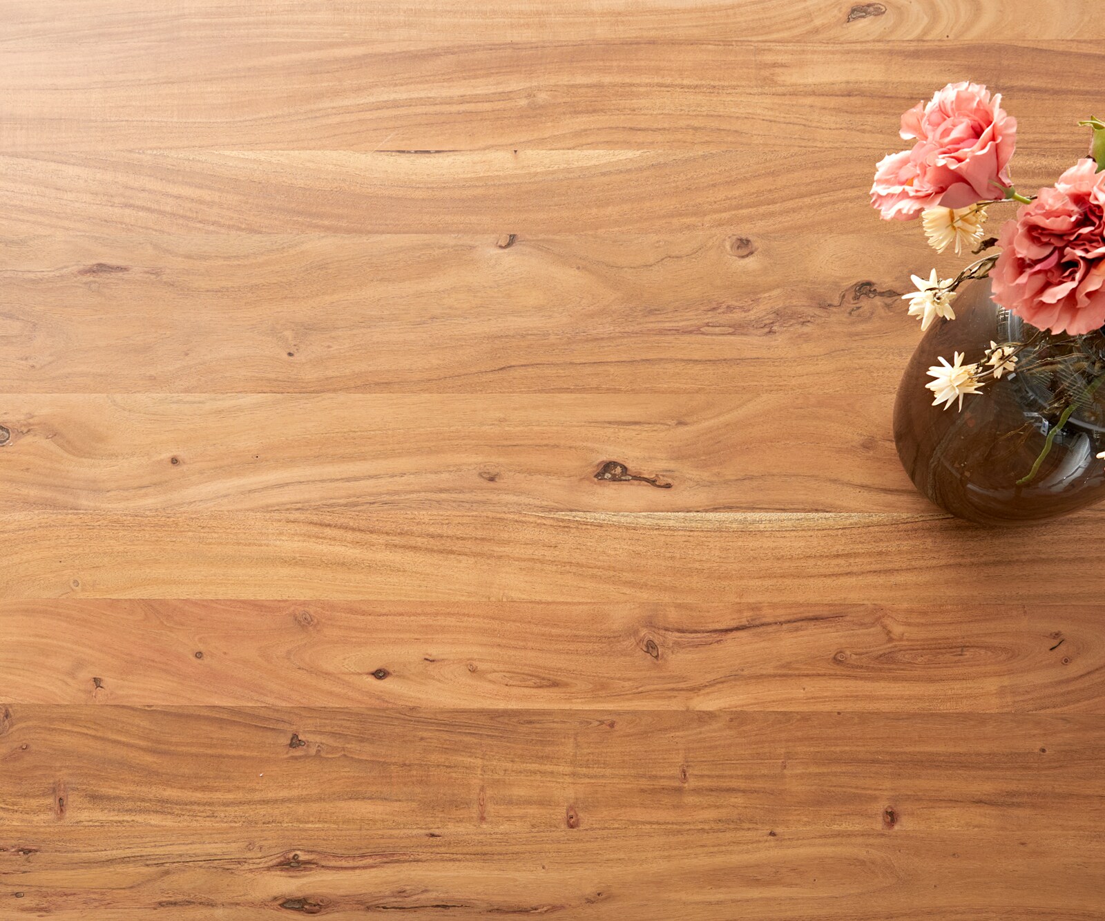 Table à manger Edge 260x100 XL acacia nature cadre croisé rectangle noir Live-Edge 6