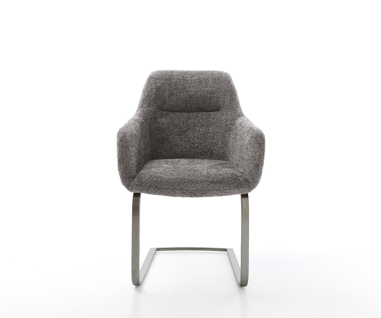 Cantilever Pejo-Flex bouclé gris pied cantilever plat grafiete 1