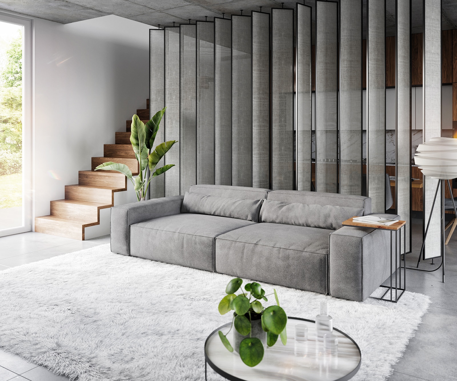 Grand Canapé Sirpio XL 270x130 cm Microfibre Taupe Grand Canapé Sirpio XL 270x130 cm Microfibre Taupe