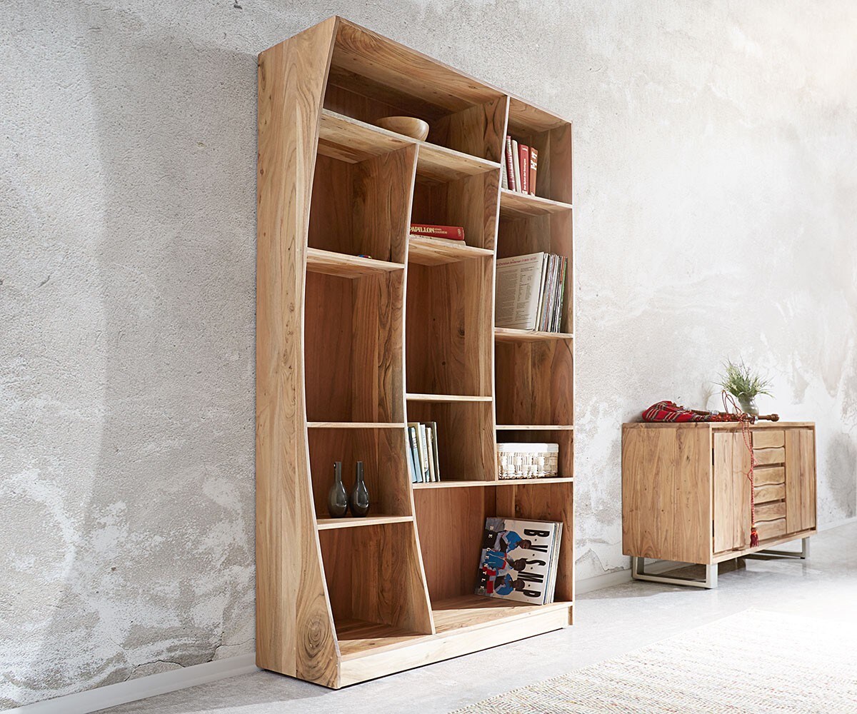 Étagère-murale Live-Edge 242 cm acacia nature lot de 2 3