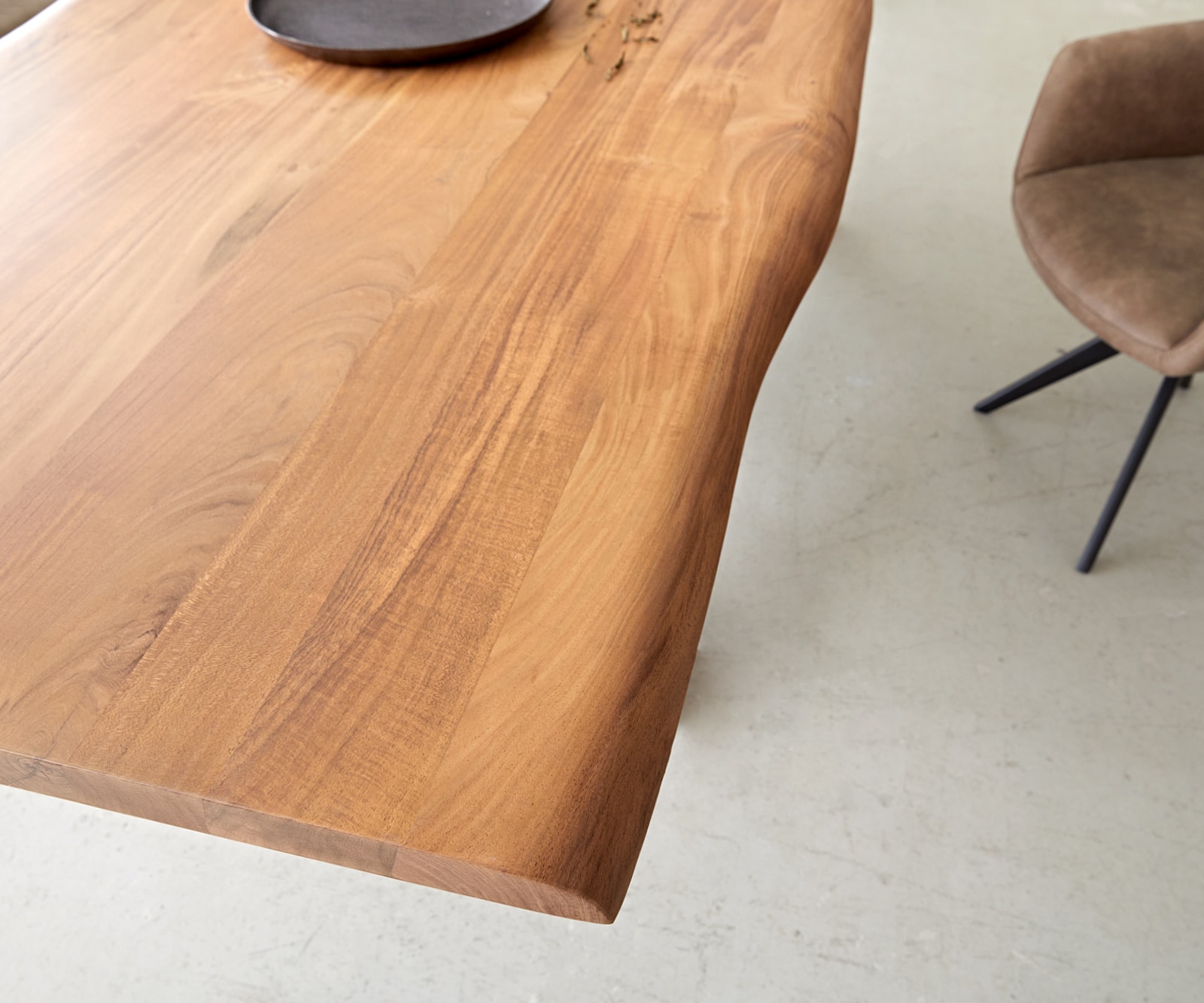 Table à manger Edge 260x100 acacia nature verre Live-Edge 4 Table à manger Edge 260x100 acacia nature verre Live-Edge 4