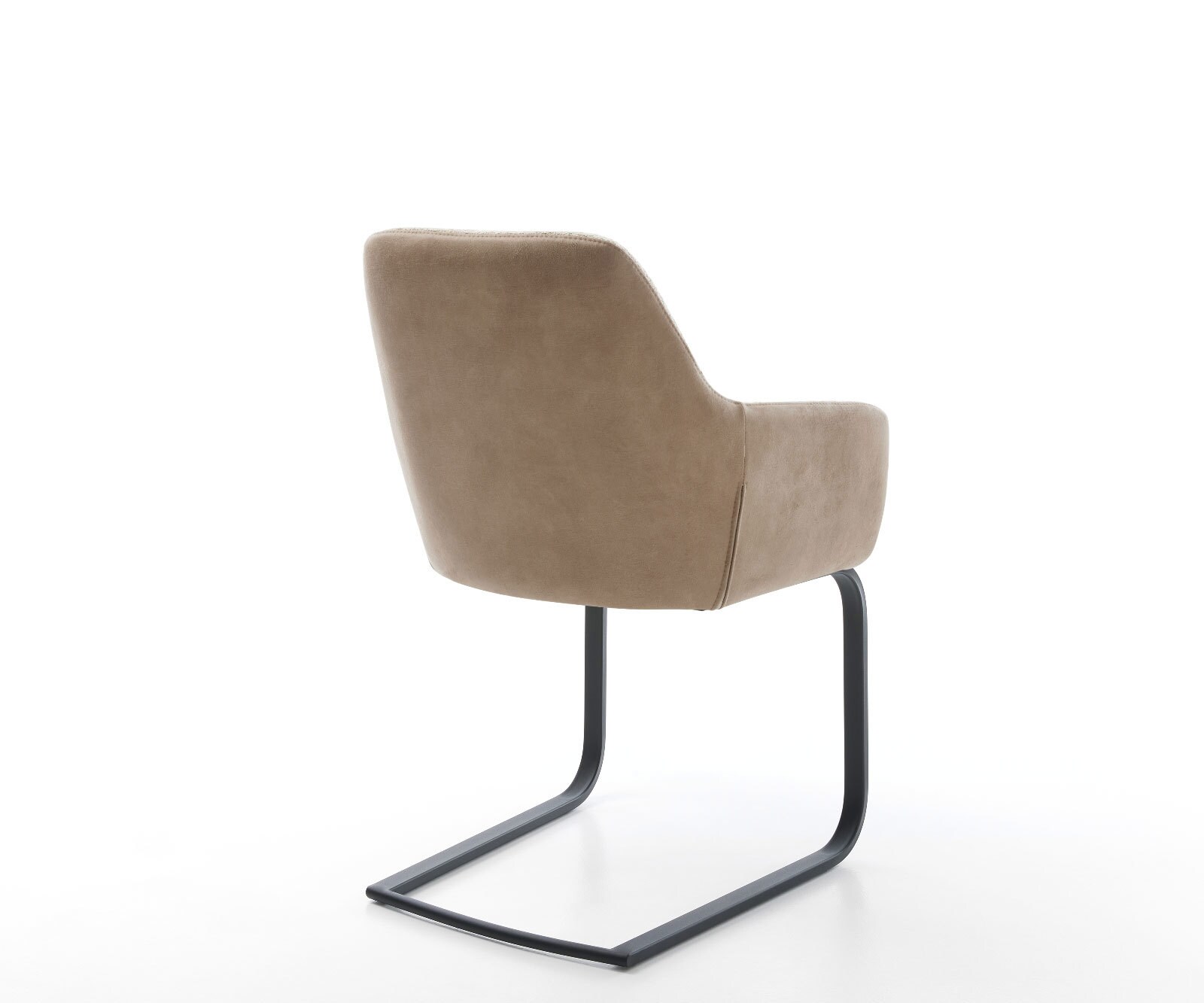 Cantilever Pejo-Flex tissu mixte couleur boue pied cantilever plat noir ressorts ensachés 4