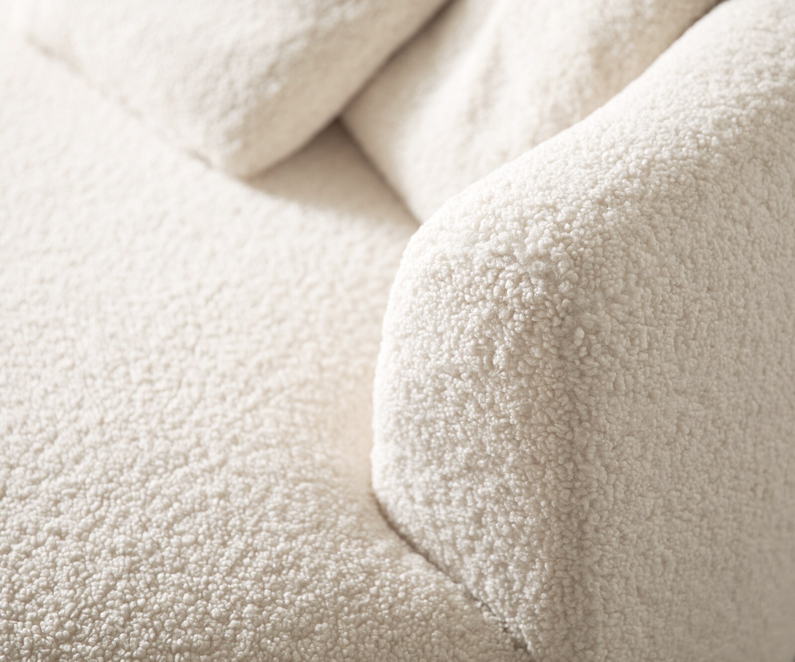 Grand-canapé Edina 330 x 170 cm, tissu peluche beige 5