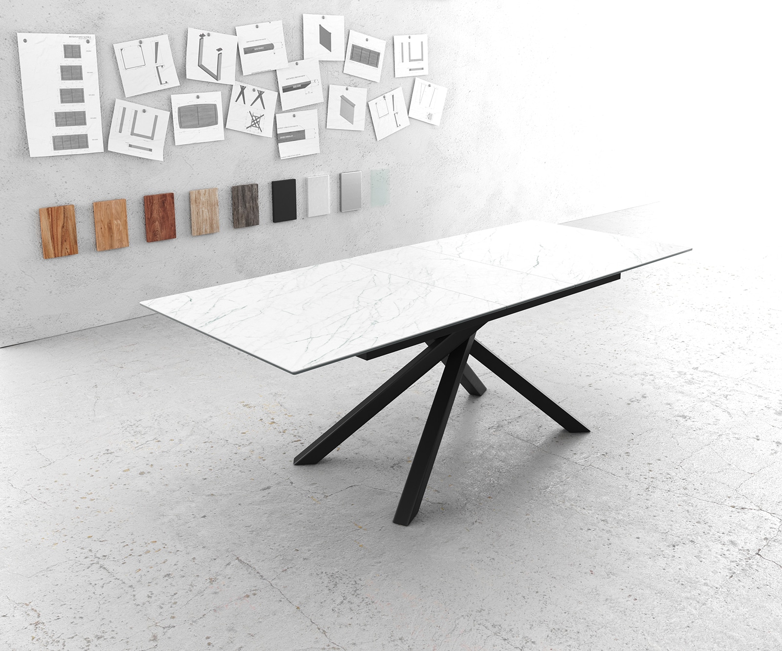 Table -à-manger Edge céramique extensible 3