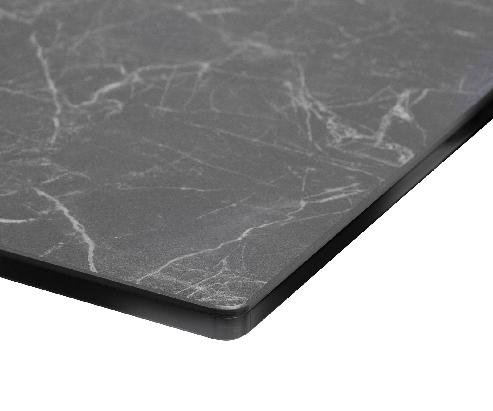 Table à manger Edge 180-220x90 céramique Laminam®Nero Greco gris cadre en W noir extensible 4 Table à manger Edge 180-220x90 céramique Laminam®Nero Greco gris cadre en W noir extensible 4