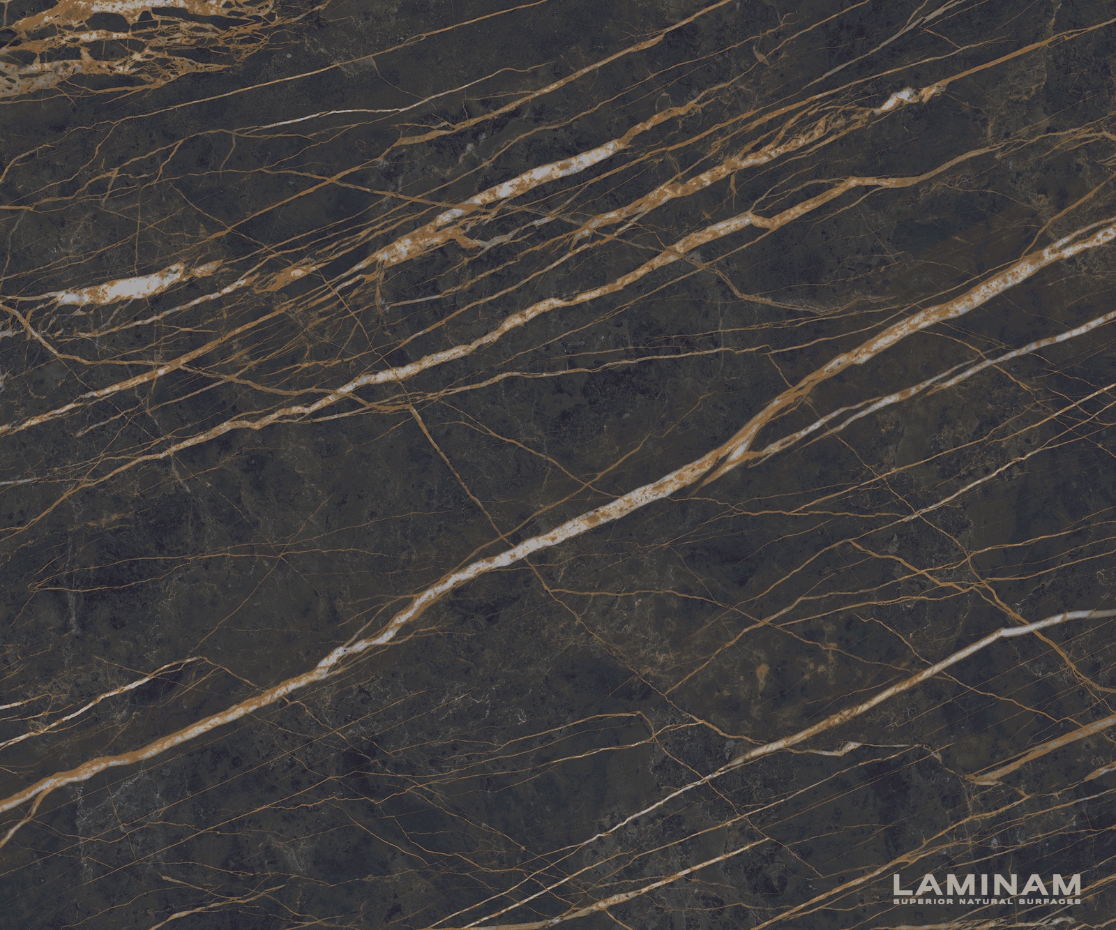 Table à manger Edge 300x100 Céramique Laminam®Noir Desir Marron Estelar rond Métal Noir 3