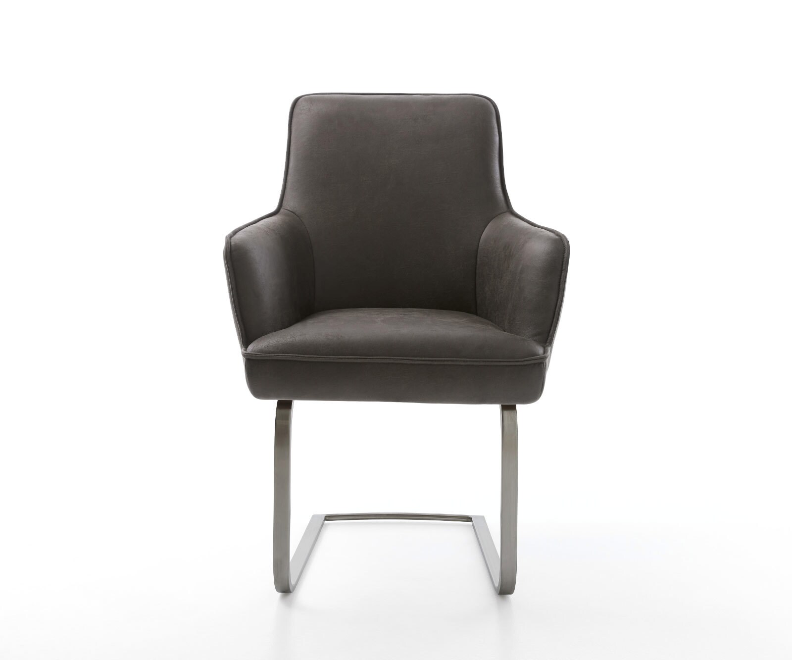 Cantilever Heira-Flex mit Armlehnen microvelours anthracite vintage pied cantilever plat grafiete ressorts ensachés 1 Cantilever Heira-Flex mit Armlehnen microvelours anthracite vintage pied cantilever plat grafiete ressorts ensachés 1