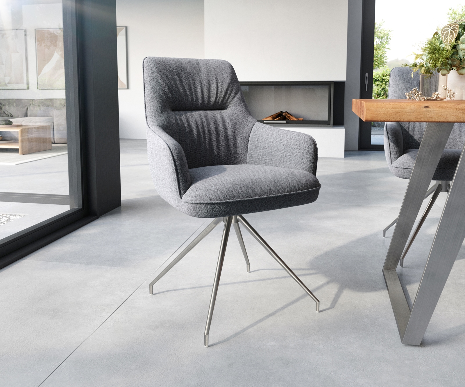 Chaise-de-salle-à-manger Zelia-Flex Chaise rembourrée 5 Chaise-de-salle-à-manger Zelia-Flex Chaise rembourrée 5