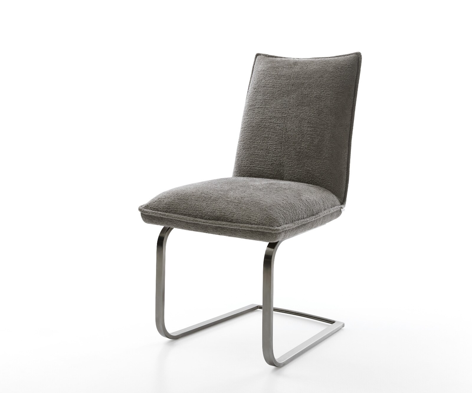 Cantilever Lelio-Flex bouclé doux couleur boue pied cantilever plat grafiete resorts ensachés 1