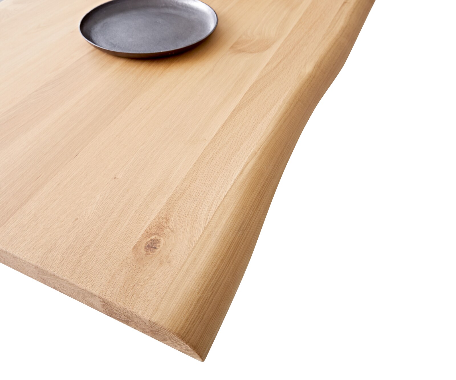 Plateau de table à manger Edge 260x100x2,5+2,5 chêne huilé naturel Live-Edge 2