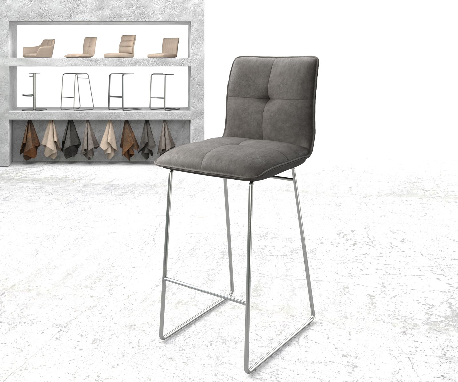 Chaise-de-bar Maddy-Flex chaise rembourrée 1 Chaise-de-bar Maddy-Flex chaise rembourrée 1