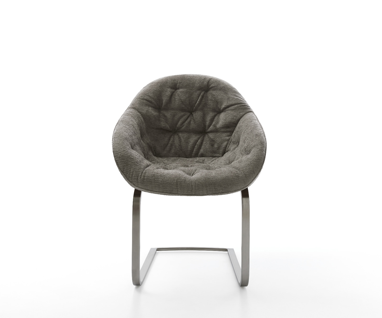 Cantilever Gaio-Flex bouclé doux couleur boue pied cantilever plat grafiete 2
